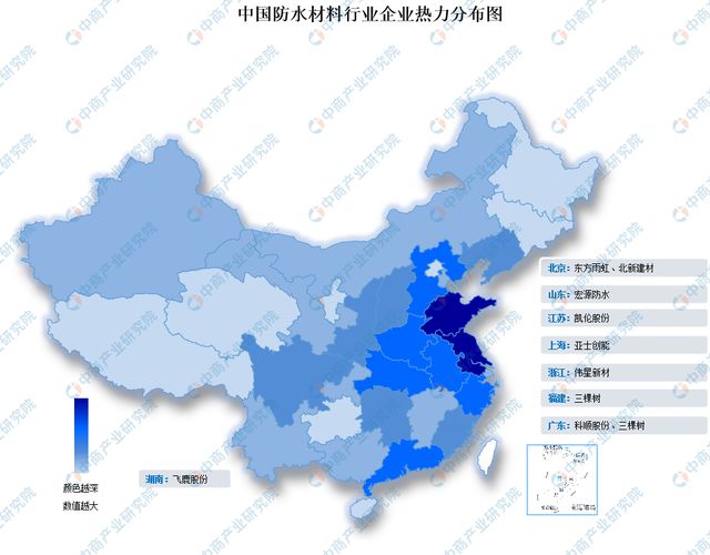 2023年中国防水材料产业链上中下游市场分析(图12)