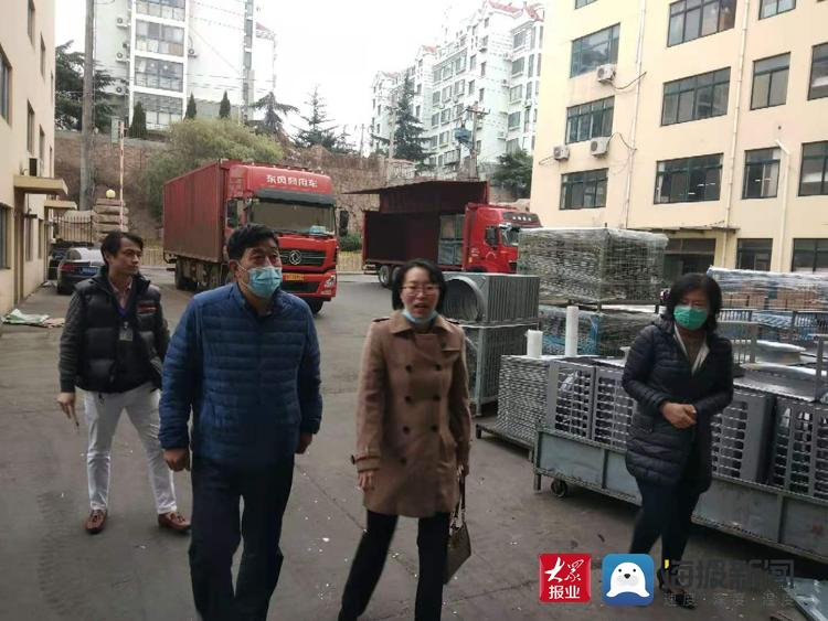 开元体育市北区人社局领导走访兴隆路街道辖区企业(图1)